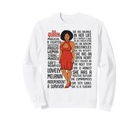 Bella Regina Nera Ragazza Potenza Donne Melanina Magia Felpa