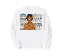 Bella Regina Nera Ragazza Potenza Donne Melanina Magia Ragazze Felpa