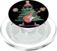 Bella roccia dell'albero di Natale con questa fantastica chitarra elettrica PopSockets PopGrip per MagSafe