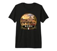 Bella Roma Italia Canal Sunset Holiday Maglietta Premium