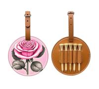 Bella rosa rose Brown Golf tee Storage Bag, multifunzionale Golf tee Storage Bag per gli uomini, materiale durevole dell'unità di elaborazione