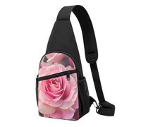 Bella rosa stampata petto borsa a tracolla per uomo donna Outdoor Crossbody Fanny pack escursionismo petto pack sport Daypacks