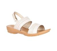 BELLA Sandali da donna alla moda con zeppa e cinturino posteriore, resistenti, eleganti, comodi, antiscivolo, leggeri e traspiranti, Avorio, 5 UK