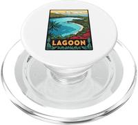 Bella scena tropicale Laguna Opera d'arte PopSockets PopGrip per MagSafe