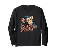 Bella scimmia Gibbon Maglia a Manica