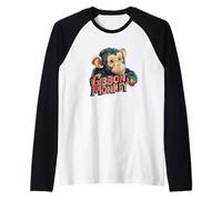 Bella scimmia Gibbon Maglia con Maniche Raglan