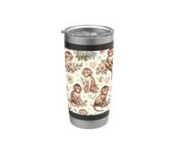 Bella scimmie modello estetico macaco scimmia Bicchiere termico in acciaio inox doppia parete