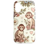 Bella scimmie modello estetico macaco scimmia Custodia per iPhone 16