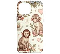 Bella scimmie modello estetico macaco scimmia Custodia per iPhone 16 Pro Max