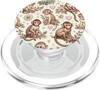 Bella scimmie modello estetico macaco scimmia PopSockets PopGrip per MagSafe