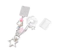 Bella semplice stella e fiore perline Phone Strap Phone Chain Charm per appassionati di artigianato e cercatori di stili