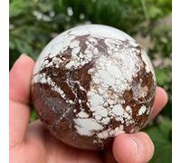 Bella sfera di cristallo naturale, cristallo curativo naturale adatto for la casa (Size : 350-400g)