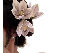 Bella simulazione orchidee fiore artiglio clip per le donne migliora con la vita come disegni di fiori per festival di musica donne ornamento dei capelli