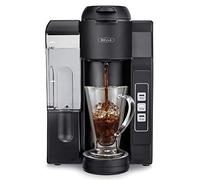 bella Single Serve Coffee Maker, Dual Brew K-Cup Pod or Ground Coffee Brewer, vassoio regolabile per personal Travel Mugs, Large Removable Water Tank Black