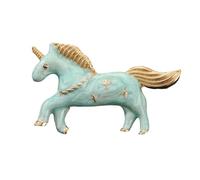 Bella Singolo Corno Cavallo Spilla Caratteristica Macaron Colori Lega Distintivo Pin Versatile Abbigliamento Accessorio Per Adolescenti Versatile Borsa Cappello Decorazione Pin, Misura unica, come