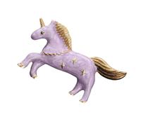 Bella Singolo Corno Cavallo Spilla Caratteristica Macaron Colori Lega Distintivo Pin Versatile Accessorio di Abbigliamento Per Adolescenti Carino Singolo Corno Cavallo Pin, Misura unica, come