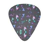 Bella sirena colorata Plettro per chitarra avanzato 12 pezzi Tre spessori per basso, chitarra elettrica, borsa per chitarra acustica