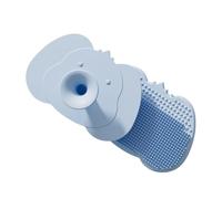 Bella spazzola da bagno in silicone delicato per il cuoio capelluto per neonati e bambini 2 in 1 design cartone animato aspetto accessorio doccia bambino