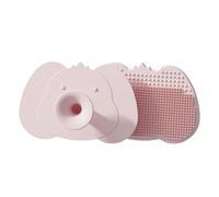 Bella spazzola da bagno in silicone delicato per il cuoio capelluto per neonati e bambini 2 in 1 design cartone animato aspetto accessorio doccia bambino