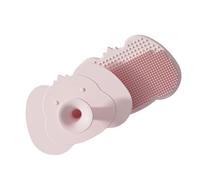 Bella spazzola da bagno in silicone delicato per il cuoio capelluto per neonati e bambini 2 in 1 design aspetto cartone animato delicato scrubber per la pelle del bambino