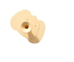 Bella spazzola da bagno in silicone delicato per il cuoio capelluto per neonati e bambini 2 in 1 design aspetto cartone animato delicato scrubber per la pelle del bambino