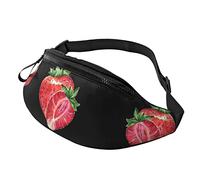 Bella spiaggia tramonto stampa uomo e donna tempo libero sport marsupio sport all'aperto marsupio marsupio casual quotidiano stampa fragola, taglia unica, Multicolore, Taglia unica, Zaini Sling