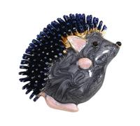 Bella spilla 3D a forma di riccio con chiusura sicura, stile vintage, accessorio per l'uso quotidiano, bella spilla a forma di riccio, One Size, come descritto