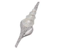 Bella spilla a forma di conchiglia con strass in lega di accento spilla da bavero alla moda per feste eventi scintillante spilla da bavero, Misura unica, come descritto