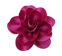 Bella spilla da bavero a forma di fiore in raso delicata spilla francese con motivo unico per individuo alla moda, Metallo