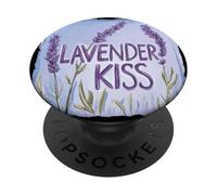 Bella stagione di giardinaggio con questa dichiarazione di bacio alla lavanda PopSockets PopGrip Adesivo
