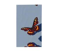 Bella stampa farfalle bandiera decorativa per esterni bandiera dovere esposizione interna cortile stagioni decorazioni per le vacanze