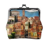 Bella stampa Italia squisita bacio blocco portafoglio compatto versatile donna portamonete piccolo sacchetto con cerniera