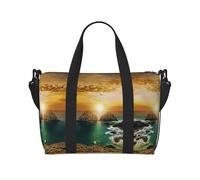 Bella stampa natura bandiera Italia stampa borsa versatile per viaggi, borsa a tracolla portatile da viaggio per ogni vostra esigenza