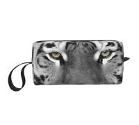 Bella stampa tigre bianca, Borsa per il trucco Borsa per cosmetici Borsa da toilette da viaggio portatile Borsa per trucco Organizer