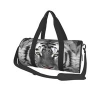 Bella stampa tigre bianca, Borsone da viaggio di grande capacità Borsa rotonda Borsa da viaggio sportiva Borsa da viaggio Borsa da fitness