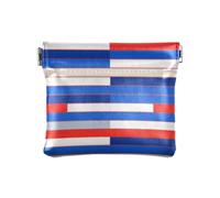 Bella Stripe Bianco Rosso Blu Moda Delle Donne In Pelle Coin Purse Carino Mini Card Holder Portafoglio per le Donne Mujer para monedas