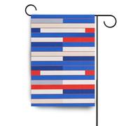 Bella Striscia Bianco Rosso Blu Stagionale Giardino Bandiere Ringraziamento banner per la decorazione esterna 28x40 double sided