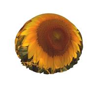 Bella Sunflower1 Stampa Bagno Capelli Copertura Per Le Donne Riutilizzabile Doppio Strato Impermeabile Cuffia Da Doccia Per Le Donne Signore
