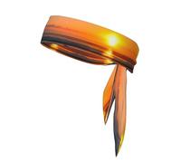 Bella Sunrise Ocean Print Sport Fasce per la testa Bandane Allenamento Fascia per capelli Athletic Fasce per il sudore per la corsa e il tennis