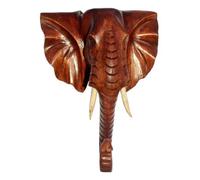 Bella testa di elefante in legno Africa lavoro manuale elefante 28