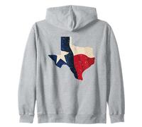 Bella Texas sventolando Bandiera angosciata Sovrapposizione Illustrazione Felpa con Cappuccio