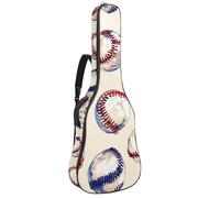 Bella Torre Eiffel di Parigi e rosa rosa borsa per chitarra imbottita, custodia protettiva per chitarra acustica custodia per basso elettrico chitarra classica, Multicolore 02, 42.9x16.9x4.7 in, Zaino