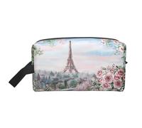 Bella Torre Eiffel Parigi stampa di articoli da toeletta da viaggio borsa da trucco da appendere grande capacità organizer versatile per donne e uomini
