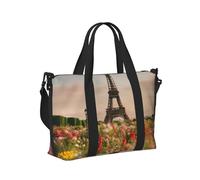 Bella Torre Eiffel Parigi stampa leggera pieghevole borsa a mano da viaggio per donne uomini vacanza avventure all'aperto