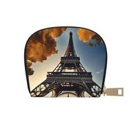 Bella Torre Eiffel Parigi stampa porta carte di credito unisex porta carte di credito per uomini e donne porta carte di credito, sottile biglietto da visita, bianco, Taglia unica