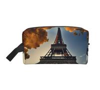 Bella Torre Eiffel Parigi Stampa Toiletry Bag per Donne Uomini Borsa Trucco Viaggio Grande Capacità Sacchetto Cosmetico Sacchetto di Immagazzinaggio