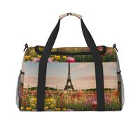 Bella Torre Eiffel Parigi Stampa Weekender Borse per le Donne, Borse da Viaggio Oggetto Personale Borsa Da Viaggio Borsa Bagagli Accessori Da, Nero , Taglia unica