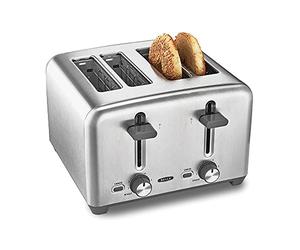 bella Tostapane a 4 fette, risultati rapidi e uniformi ogni volta, ampie fessure si adattano a pane di qualsiasi dimensione come bagel o toast texas, acciaio inossidabile, 4 Fette
