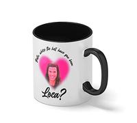Bella Twilight Where The Hell Have You Been Loca Bianco tazza di caffè con Nero Rim & Handle Mug