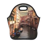 Bella Venezia Canal View Borsa per il pranzo per donne e uomini, isolata, impermeabile, borsa termica per il pranzo, riutilizzabile, portatile, per lavoro, ufficio, picnic, viaggi